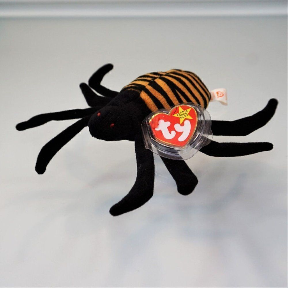 1996 Ty Beanie Baby Spinner The Spider Retired Vintage Attic Treasures With Tags